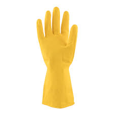 Tru Touch Yellow Rubber Household Gloves