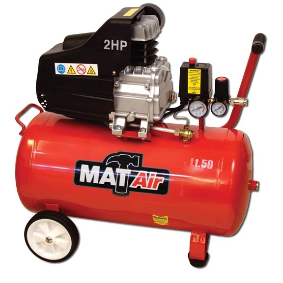 MATAIR | 50 Litre Single Stage Hobby Compressor | 1.5KW/2HP 220V | AIR2020
